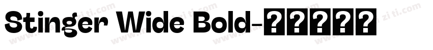 Stinger Wide Bold字体转换